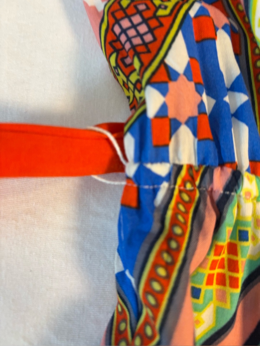 Flying Tomato Strapless Scarf Print Wide-Leg Jumpsuit | Boho Resort | Size M - Picture 7 of 10